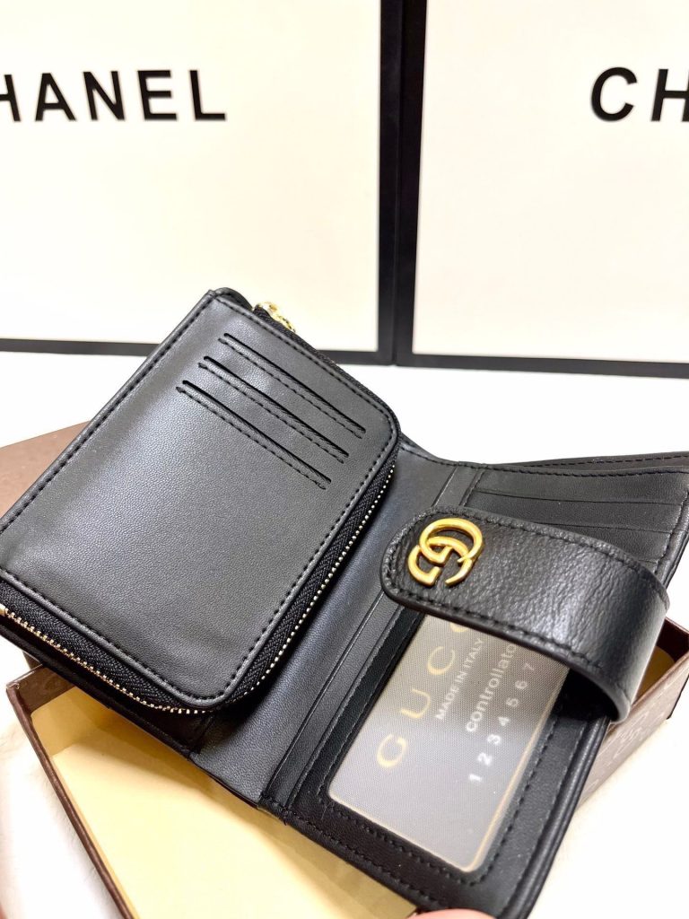 GUCCI グッチ 三つ折り財布 コンパクト 黒 - 画像 7
