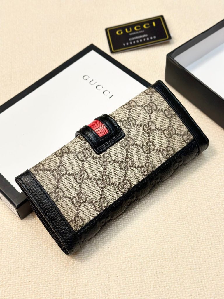 GUCCI グッチ 折り財布 2つ折り レザー 黒 - 画像 7