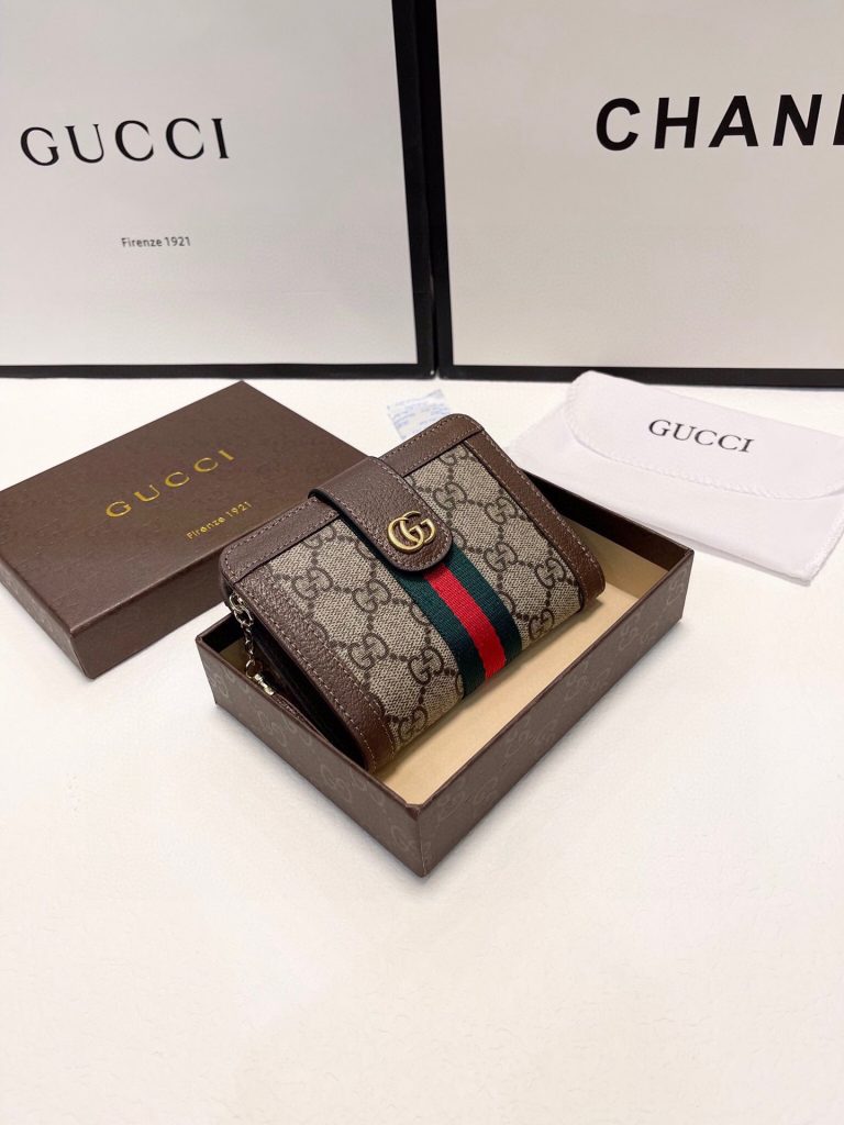 GUCCI グッチ 三つ折り財布 ライトウェイト コンパクト 2色展開 - 画像 2