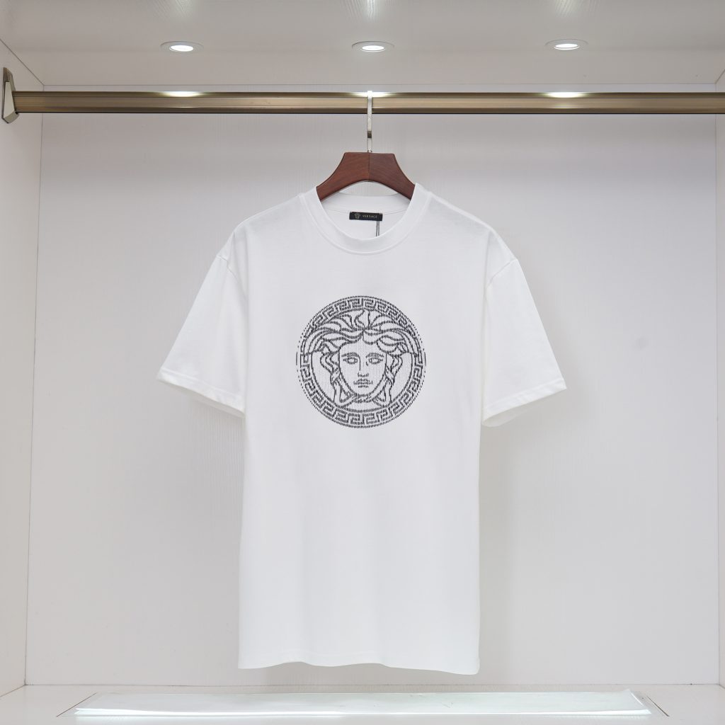 ヴェルサーチ　Versace　半袖シャツ　刺繍　シャツ　クルーネック　メンズTシャツ　T-shirt　2色 - 画像 3