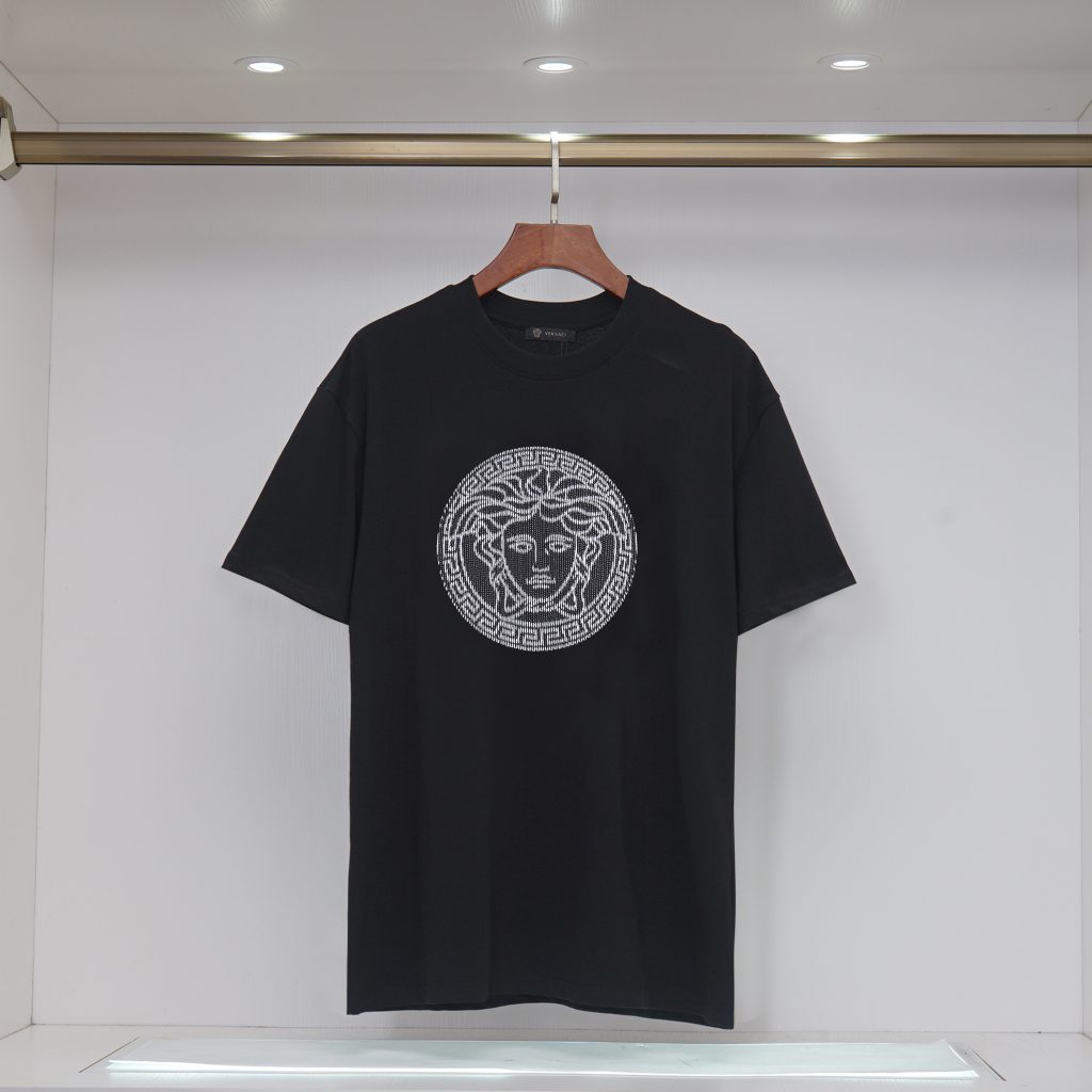 ヴェルサーチ　Versace　半袖シャツ　刺繍　シャツ　クルーネック　メンズTシャツ　T-shirt　2色 - 画像 2
