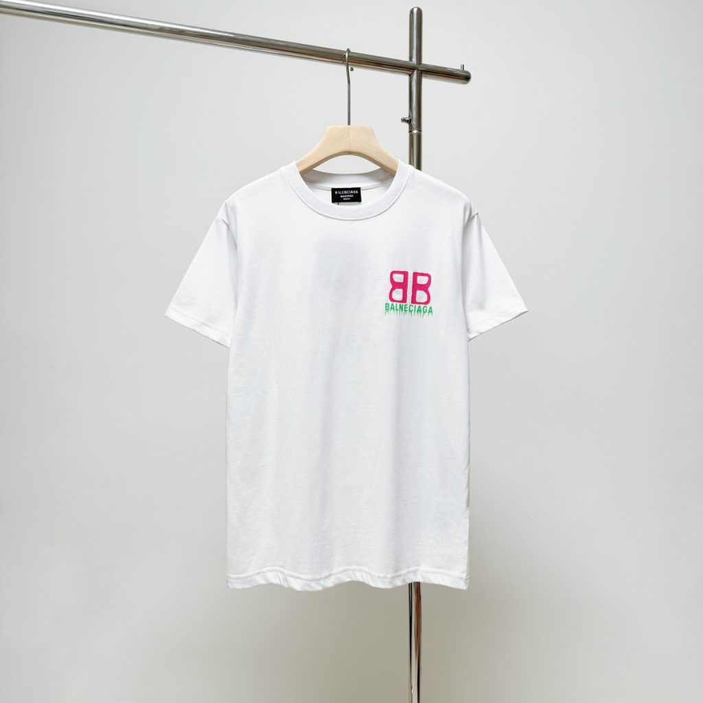 BALENCIAGA バレンシアガ 半袖シャツ プリントシャツ クルーネック メンズ レディース Tシャツ カップル T-shirt 2色 - 画像 3
