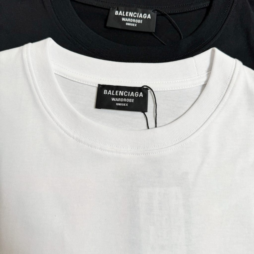 BALENCIAGA バレンシアガ 半袖シャツ プリントシャツ クルーネック メンズ レディース Tシャツ カップル T-shirt 2色 - 画像 5