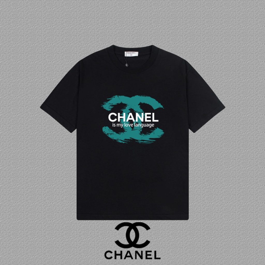 シャネル　CHANEL　ゆったり　半袖Ｔシャツ　夏　プリントシャツ　Tshirt　男女兼用　クルーネック　Tシャツ　3色 - 画像 4