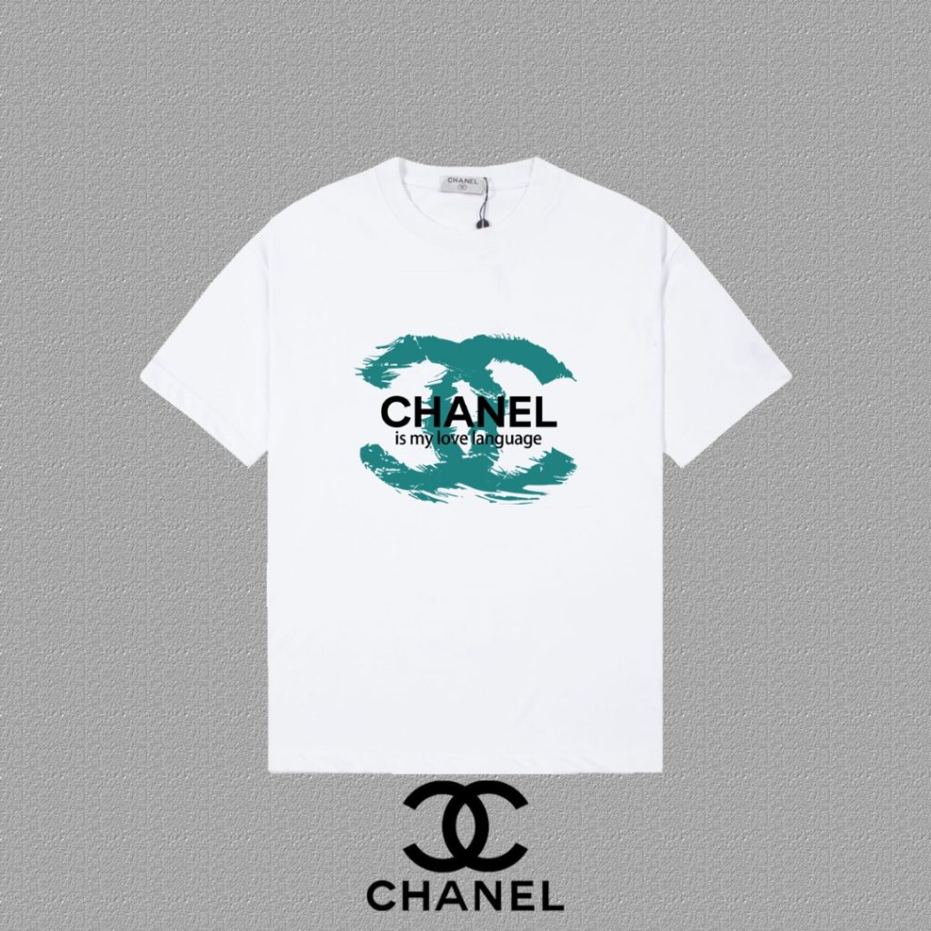 シャネル　CHANEL　ゆったり　半袖Ｔシャツ　夏　プリントシャツ　Tshirt　男女兼用　クルーネック　Tシャツ　3色 - 画像 2