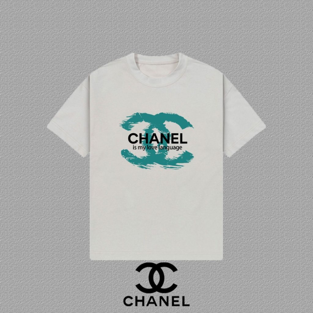 シャネル　CHANEL　ゆったり　半袖Ｔシャツ　夏　プリントシャツ　Tshirt　男女兼用　クルーネック　Tシャツ　3色 - 画像 3