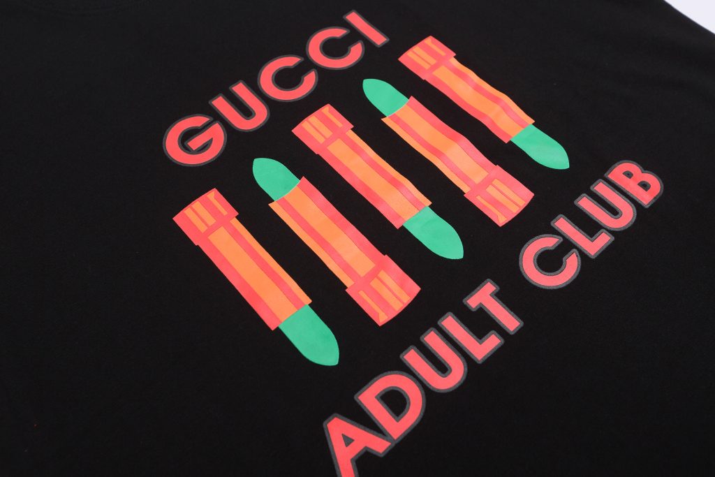 グッチ　GUCCI　夏にぴったり　プリント　クルーネックTシャツ　シャツ　男女兼用　半袖Tシャツ　カップルコーデ　Tshirt - 画像 6