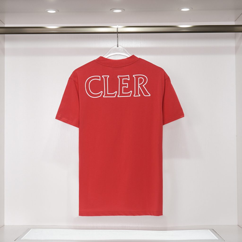 モンクレール　MONCLER　半袖シャツ　ブラック/ホワイト/レッド　メンズシャツ　レディースシャツ　クルーネックシャツ　男女兼用　3色選択可 - 画像 5