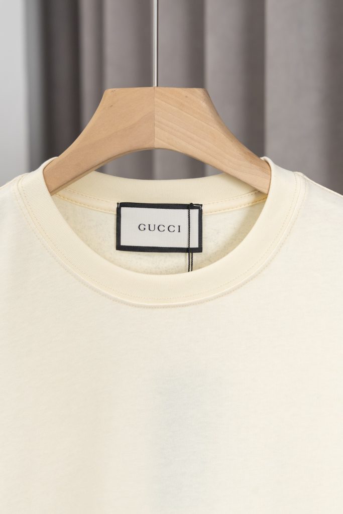 グッチ GUCCI Tshirt クルーネックTシャツ コットン100% シャツ 男女兼用 半袖Tシャツ カップル - 画像 4