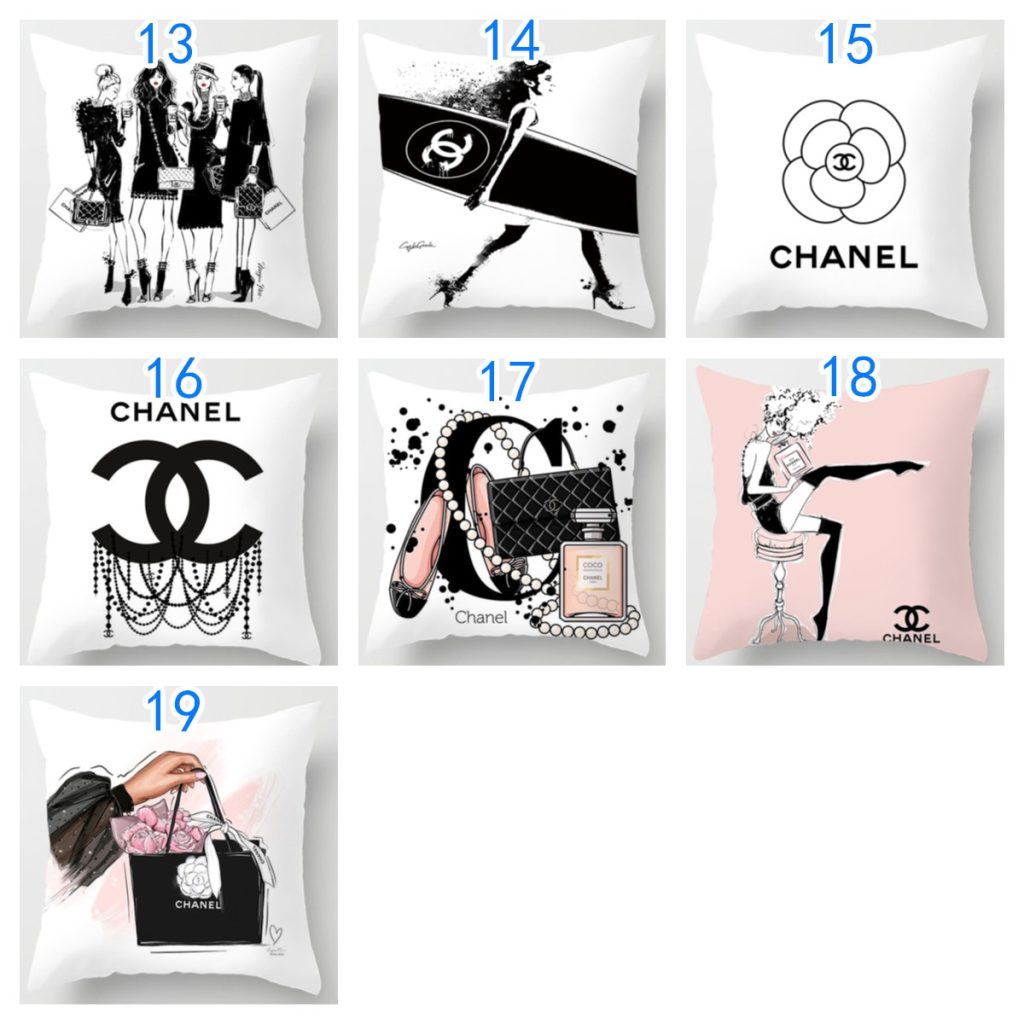 シャネル　CHANEL　クッションカバー　クッション　背当て/ベッド用/ソファー用/カー用品　装飾枕カバー　布団カバー　19色 - 画像 2