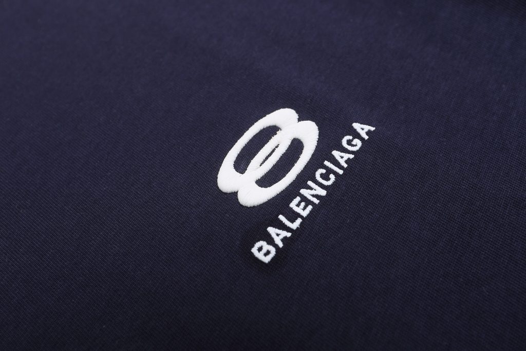 バレンシアガ　BALENCIAGA　Tシャツ　半袖シャツ　おしゃれ　夏　 ゆったり　T-shirt　刺繍　クールネック　2色　S-XL - 画像 7