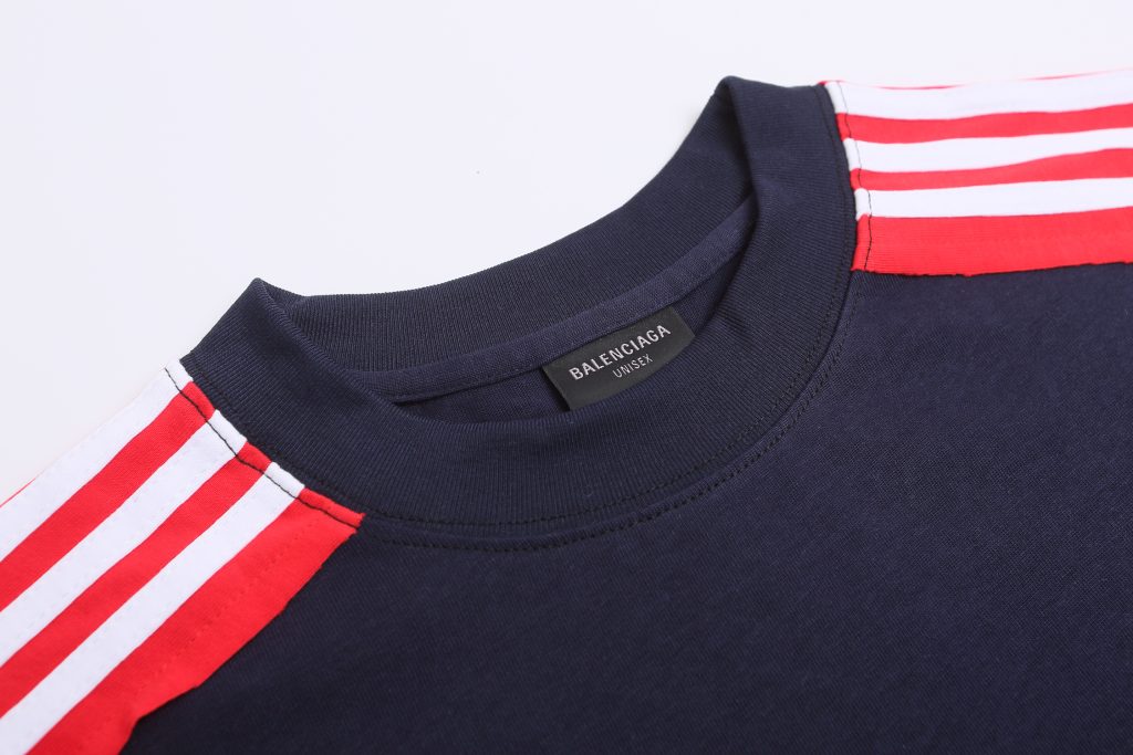 バレンシアガ　BALENCIAGA　Tシャツ　半袖シャツ　おしゃれ　夏　 ゆったり　T-shirt　刺繍　クールネック　2色　S-XL - 画像 4