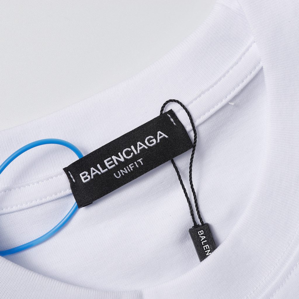 BALENCIAGA　バレンシアガ　プリントシャツ　クルーネック　メンズ　Tシャツ　T-shirt　2色 - 画像 6
