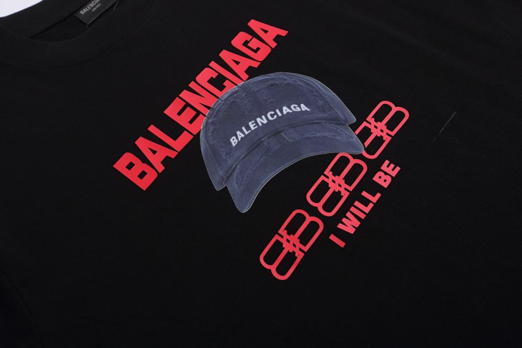 BALENCIAGA バレンシアガ Tシャツ キャップ柄 プリント クルーネックTシャツ シャツ 半袖Tシャツ カップルコーデ Tshirt 男女兼用 S-XL - 画像 5