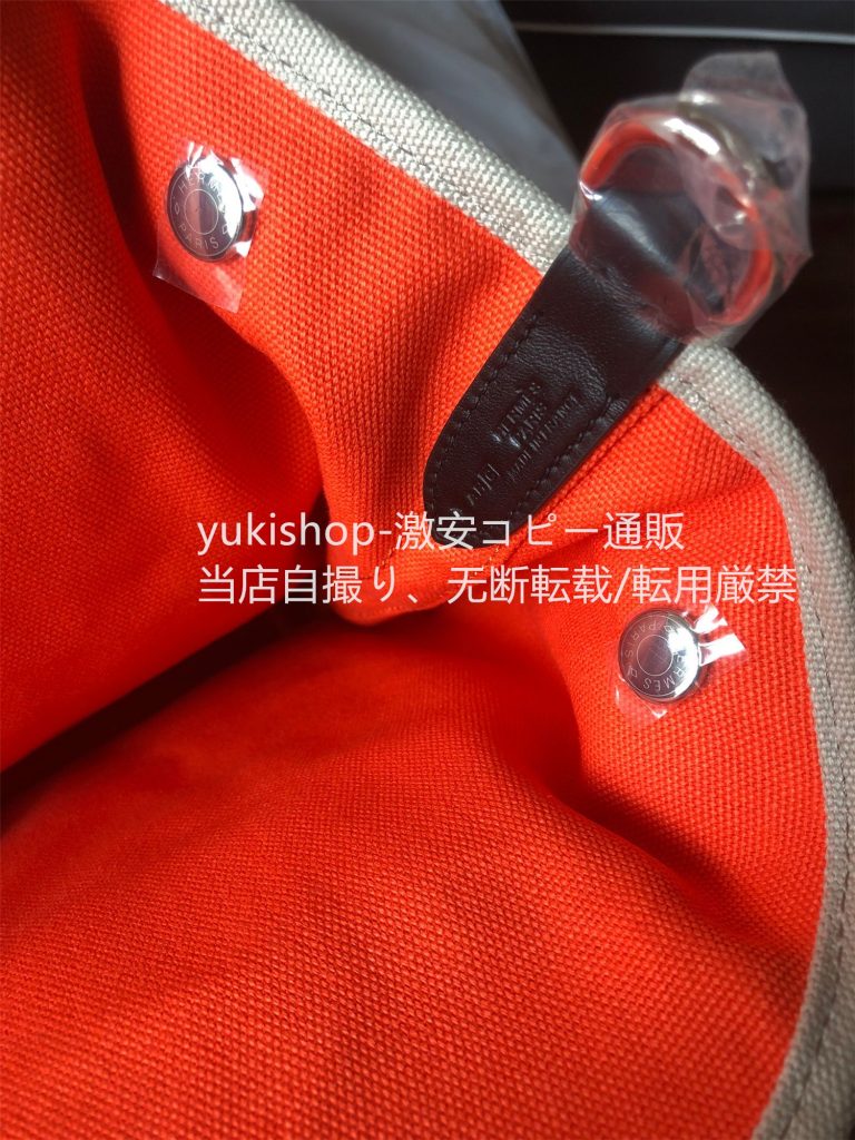 ハーフ手縫い　エルメス　Hermes　サックドパンサージュ グルーム　キャンバス　男女兼用　2WAYバッグ　マザーズバッグ　トートバッグ　ハンドバッグ　ストラップ付 　4色 - 画像 7