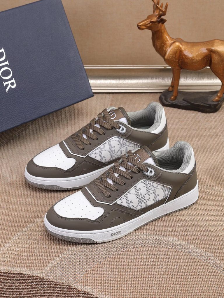 DIOR メンズ スニーカー ホワイト グレー ディオール ロゴ シューズ|週末に素材感と写真の印象を整理 - 商品画像 2