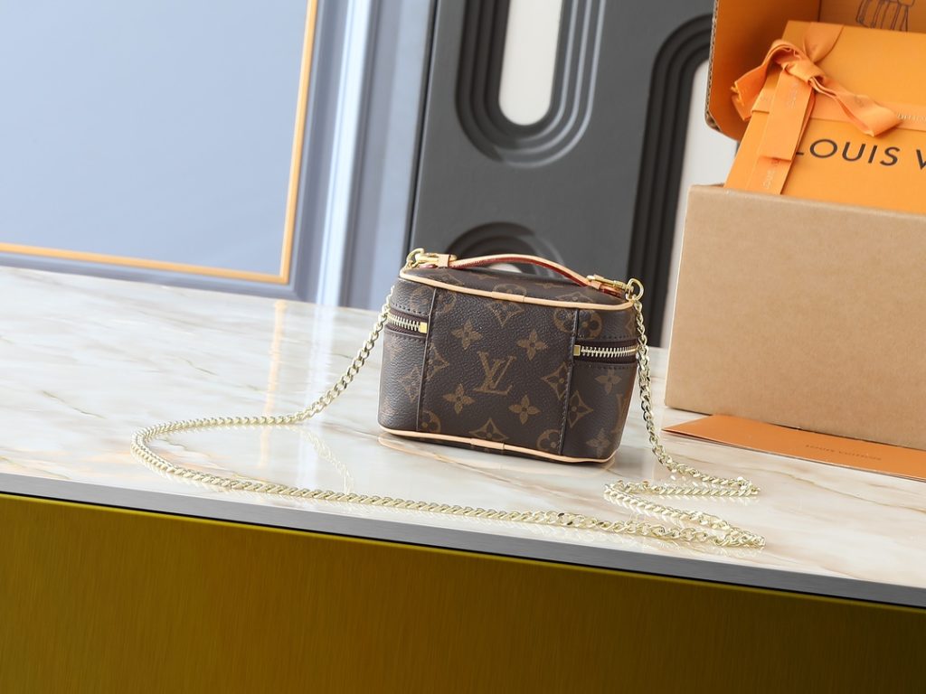ルイヴィトン LOUIS VUITTON ニース ナノ Nice Nano ヴァニティバック 化粧ポーチ 小物入れ モノグラム レディース - 画像 2