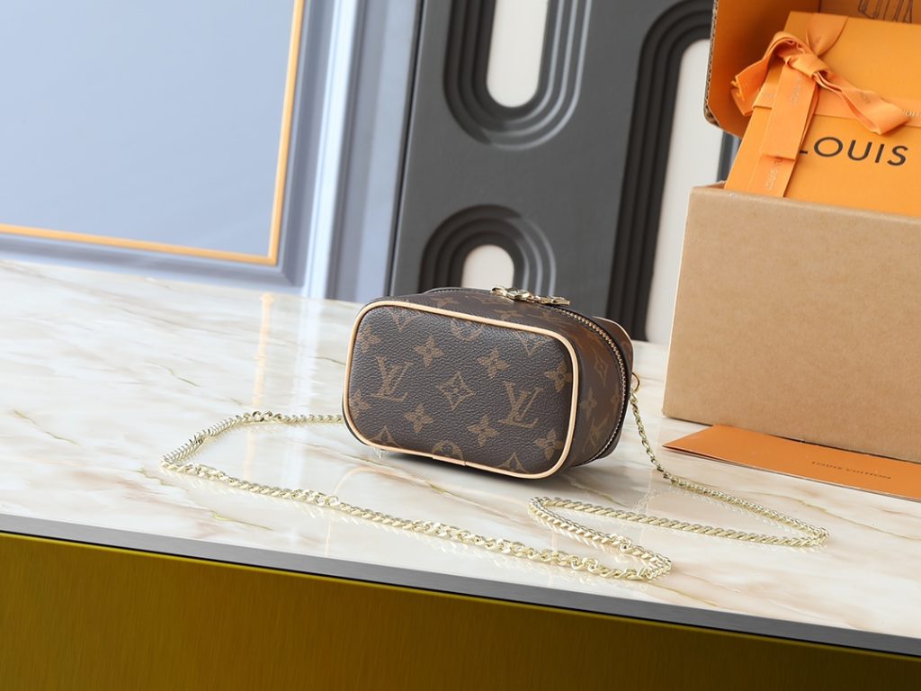 ルイヴィトン LOUIS VUITTON ニース ナノ Nice Nano ヴァニティバック 化粧ポーチ 小物入れ モノグラム レディース - 画像 3