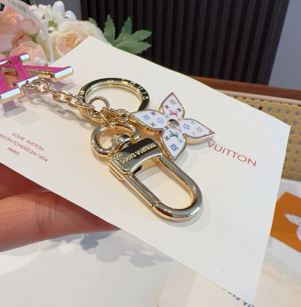かわいい Louis Vuitton× 村上隆 ルイヴィトン キーホルダー LVスーパーフラット モノグラム key ring - 画像 5