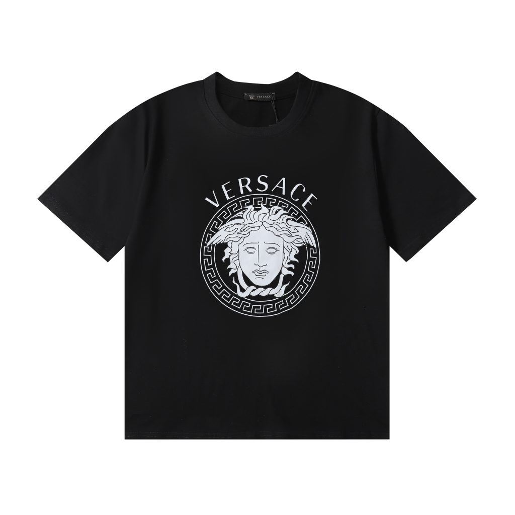 ヴェルサーチ Versace 半袖シャツ プリントシャツ クルーネック Tシャツ T-shirt 3色 メンズ - 画像 3