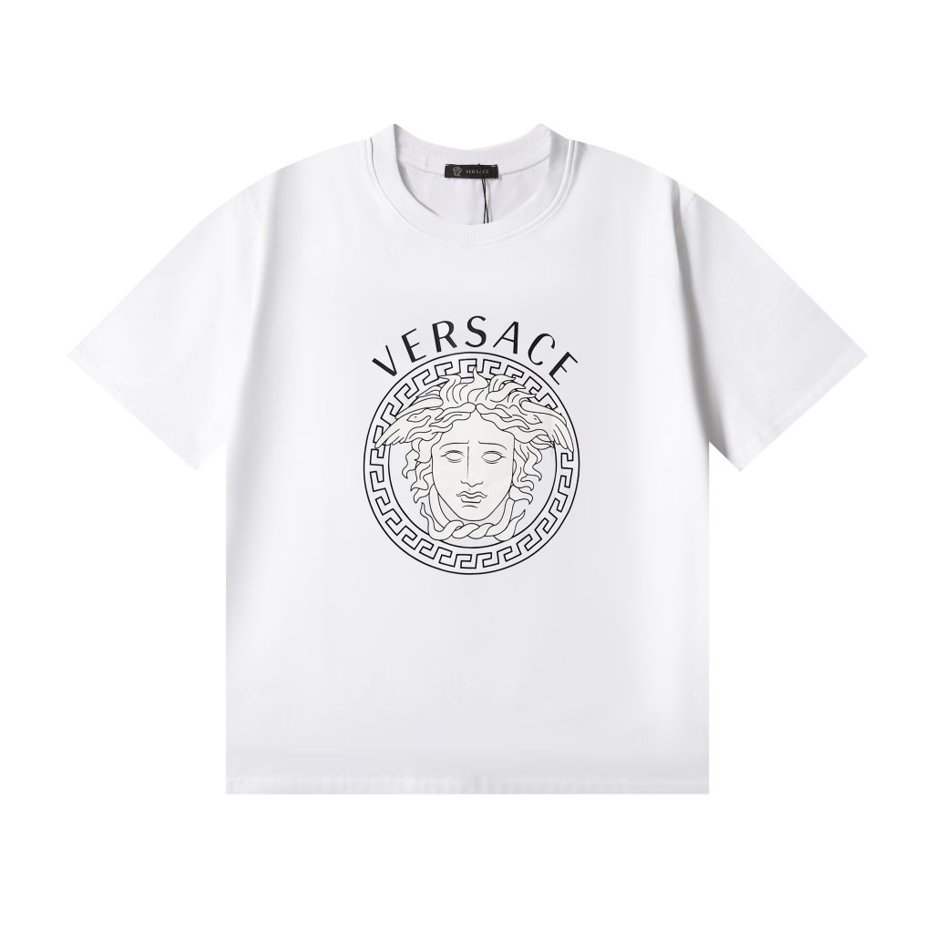 ヴェルサーチ Versace 半袖シャツ プリントシャツ クルーネック Tシャツ T-shirt 3色 メンズ - 画像 2