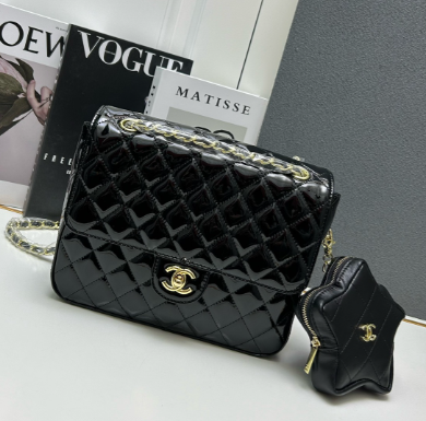 CHANEL　バックパック & コインパース　シャネル　ゴールド/シルバー/ブラック　リュックサック 星✩スター　レディースバッグ - 画像 4