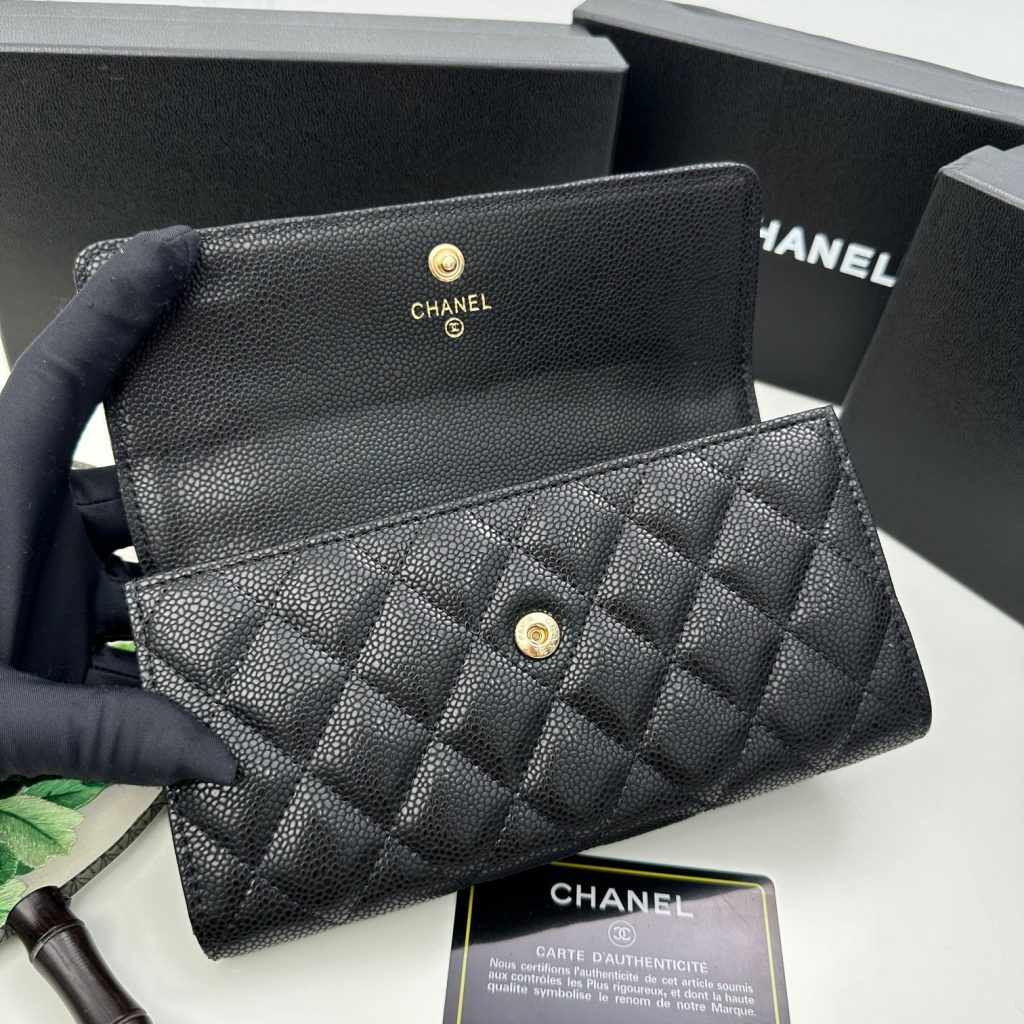シャネル　CHANEL　大人気のロング ジップ ウォレット　キャビアスキン　長財布　CCマーク　4色在庫 - 画像 4