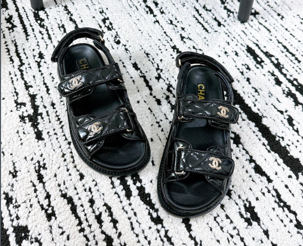 CHANEL　シャネル　サンダル　ビーチサンダル　エスパドリーユ厚底　マジックテープ　レディース選べる6色 - 画像 5