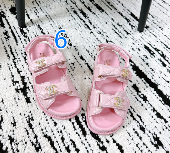 CHANEL　シャネル　サンダル　ビーチサンダル　エスパドリーユ厚底　マジックテープ　レディース選べる6色 - 画像 2