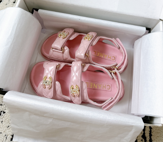 CHANEL　シャネル　サンダル　ビーチサンダル　エスパドリーユ厚底　マジックテープ　レディース選べる6色 - 画像 8