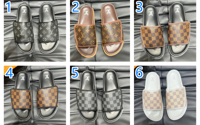 LOUIS VUITTON　ルイヴィトン　マイアミ　スリッパ　ライン　ミュール　サンダル　メンズ/男性用　春夏室内履き/外履き　選べる6色