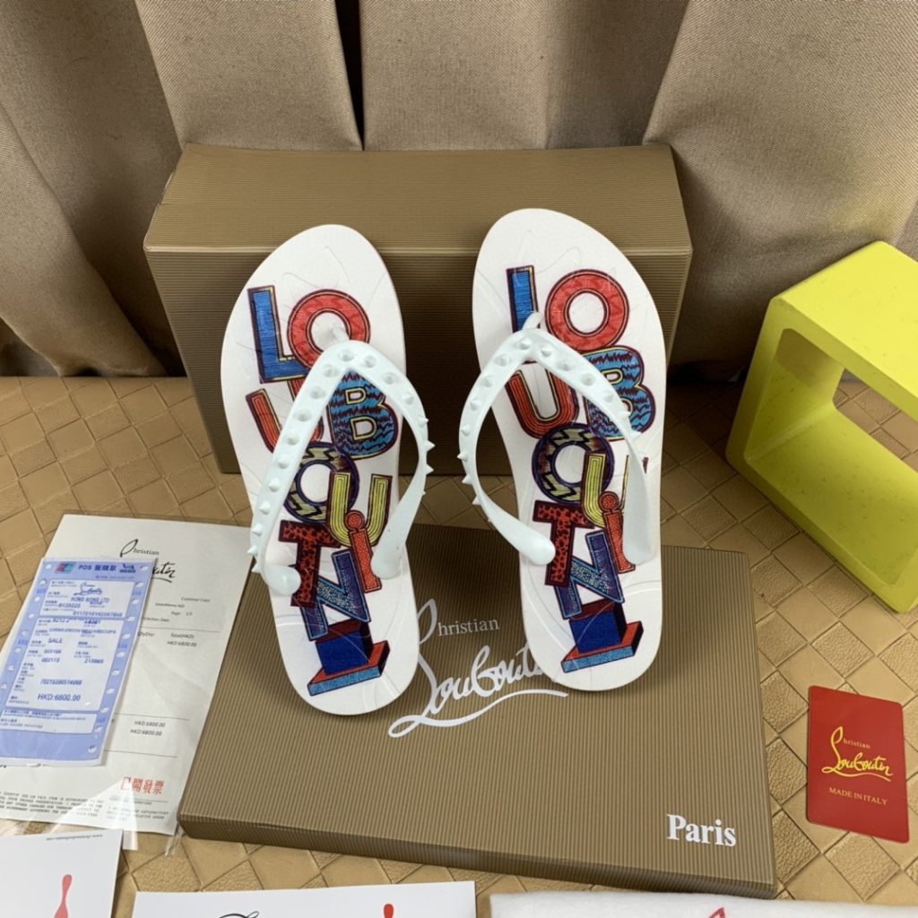 Christian Louboutin　ルブタン　サンダル　スリッパ/ルームシューズ　メンズ/男性用草履　室内履き/外履き　選べる3色 - 画像 2