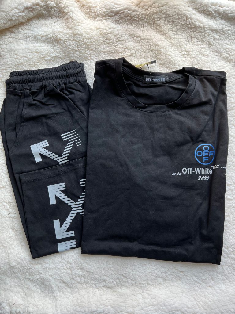 Off-White オフホワイト 夏 服 上下セット ブラック デーシャツセット 上下セット…｜仕事帰りに使いやすいファッションアイテムを…