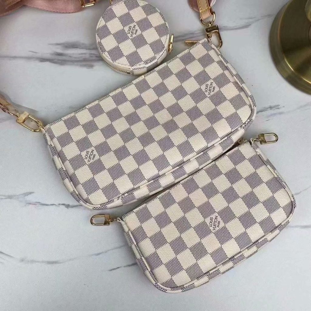 LOUIS VUITTONルイヴィトン ミュルティ ポシェット アクセソワール モノグラム ダミエ ショルダーバッグ ポーチ - 画像 6