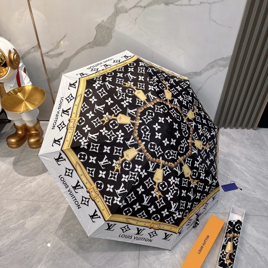 LOUIS VUITTON　折りたたみ傘ルイヴィトン　ワンタッチ開閉かさ　人気アンブレラ　日傘UVカット　晴雨兼用傘持ちやすい　男女兼用3種 - 画像 3