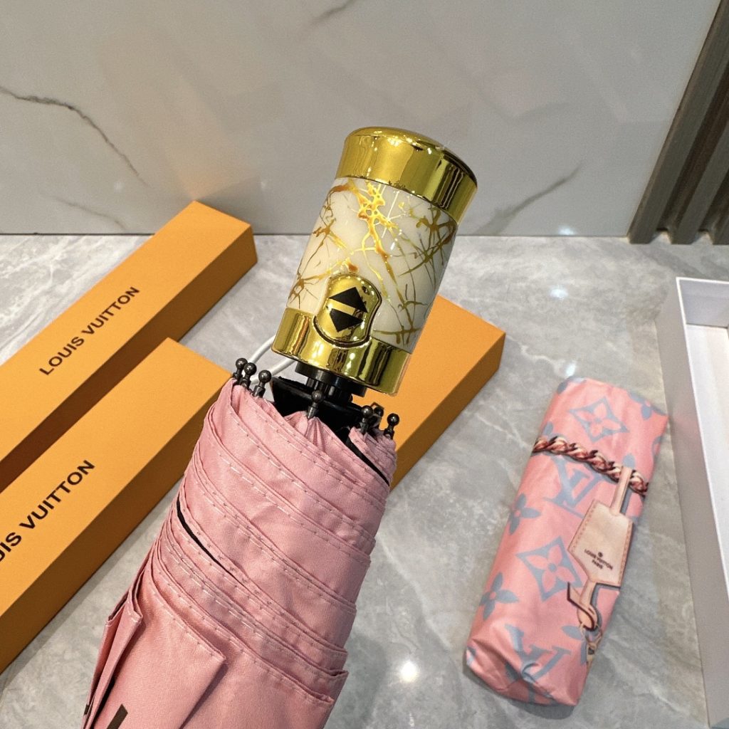 LOUIS VUITTON　折りたたみ傘ルイヴィトン　ワンタッチ開閉かさ　人気アンブレラ　日傘UVカット　晴雨兼用傘持ちやすい　男女兼用3種 - 画像 8