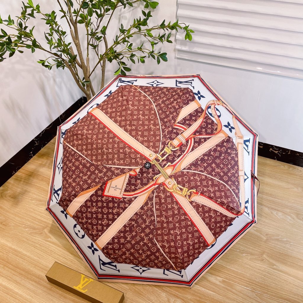 LOUIS VUITTON　折りたたみ傘ルイヴィトン　ワンタッチ開閉かさ　人気アンブレラ　日傘UVカット　晴雨兼用傘持ちやすい　男女兼用3種 - 画像 2