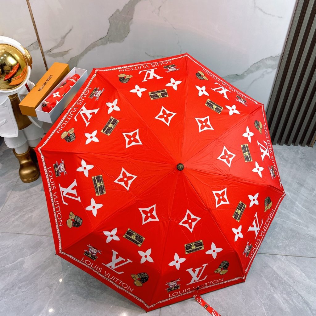 LOUIS VUITTON折りたたみ傘ルイヴィトン　ワンタッチ開閉かさ　人気アンブレラ　日傘UVカット　晴雨兼用傘人気　持ちやすい　おしゃれ3種 - 画像 2