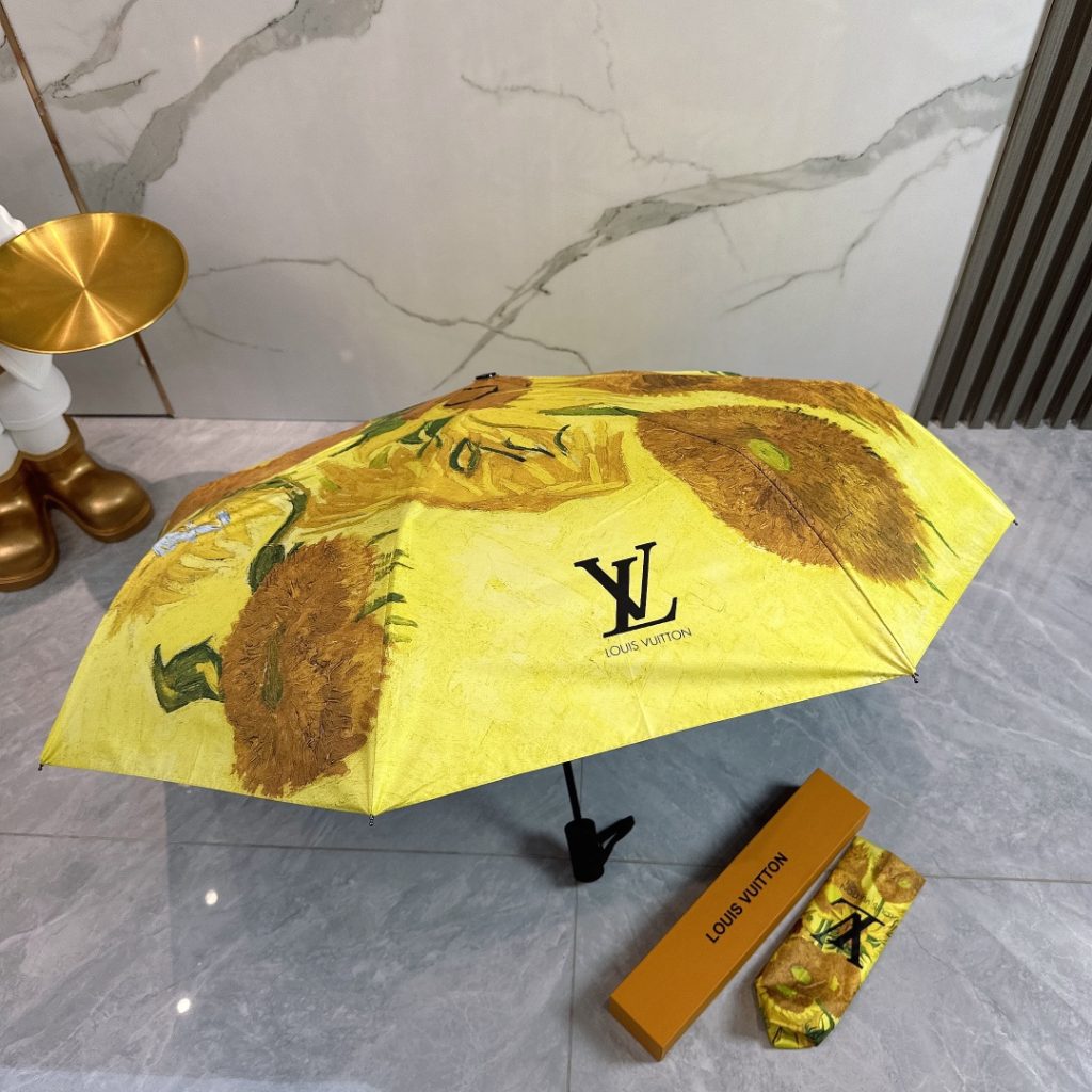 LOUIS VUITTON　ルイヴィトン　かさ　傘　日傘雨傘　折りたたみ傘　　UVカット　可愛い晴雨兼用傘　芸術　ひまわり　3種 - 画像 7