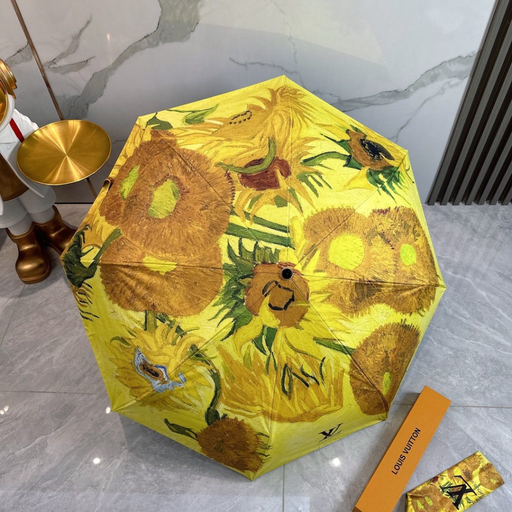LOUIS VUITTON　ルイヴィトン　かさ　傘　日傘雨傘　折りたたみ傘　　UVカット　可愛い晴雨兼用傘　芸術　ひまわり　3種 - 画像 2