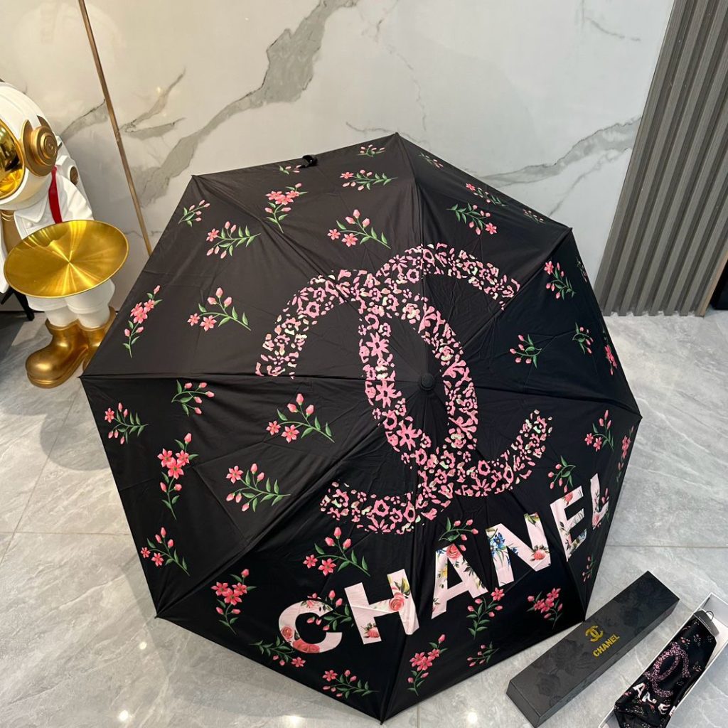 レディース折りたたみ傘　ワンタッチ開閉　CHANEL　シャネル　日傘雨傘　おしゃれ　人気ブランド晴雨兼用傘　5種 - 画像 4