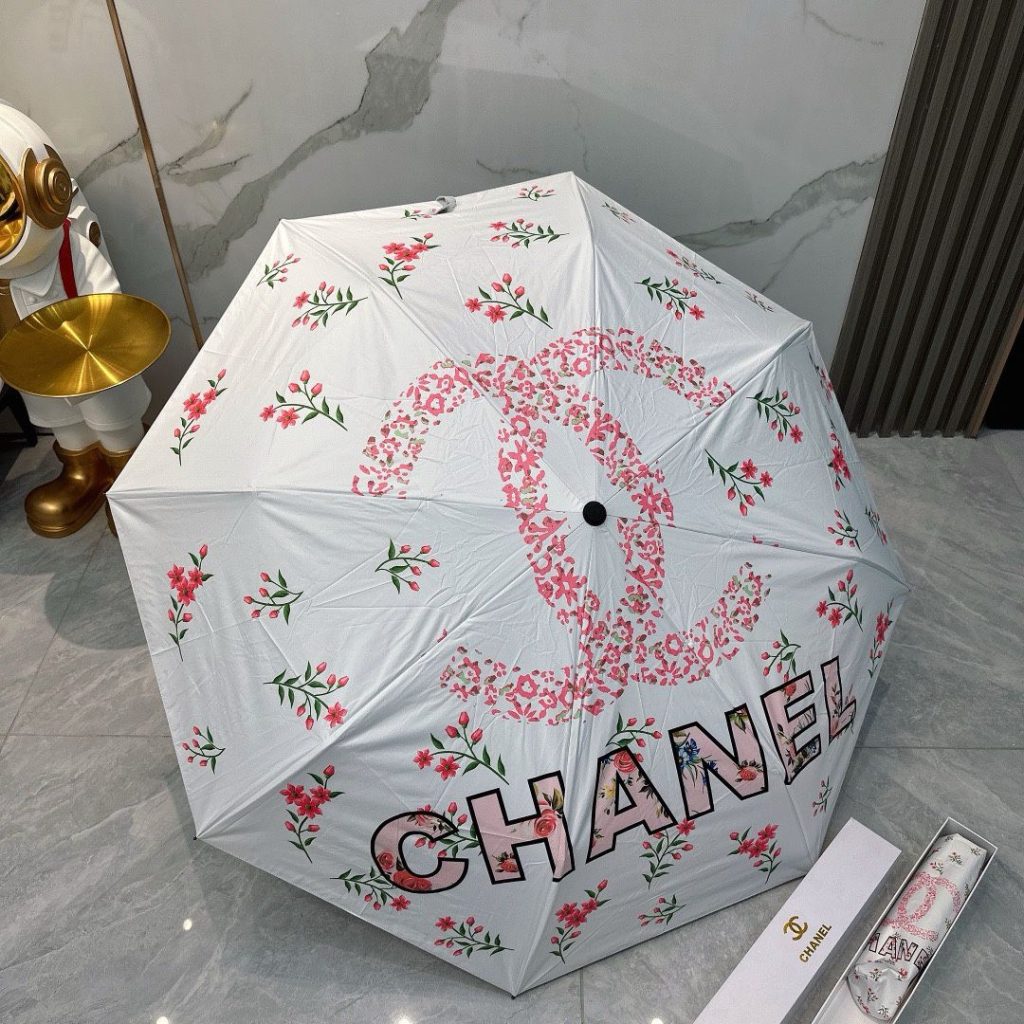 レディース折りたたみ傘　ワンタッチ開閉　CHANEL　シャネル　日傘雨傘　おしゃれ　人気ブランド晴雨兼用傘　5種 - 画像 2