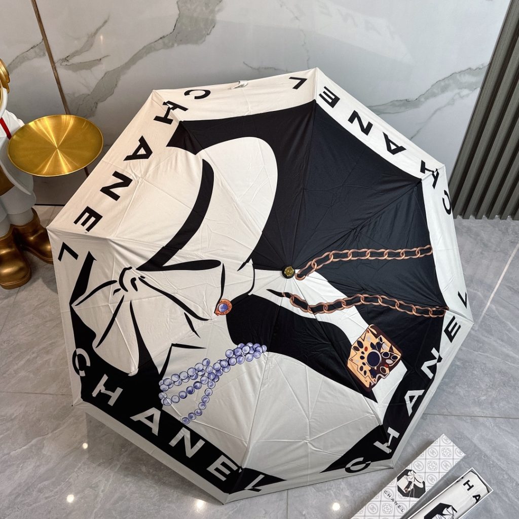 レディース折りたたみ傘　ワンタッチ開閉　CHANEL　シャネル　日傘雨傘　おしゃれ　人気ブランド晴雨兼用傘　5種 - 画像 6