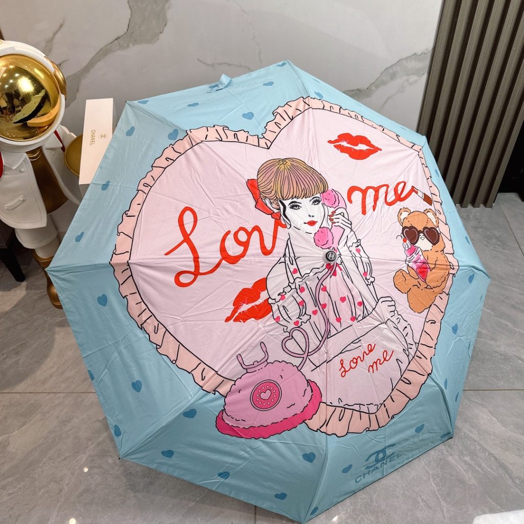 シャネル　折りたたみ傘　ワンタッチ開閉　アンブレラCHANEL傘/かさ　日傘晴雨兼用傘レディース　綺麗な傘　5種選択 - 画像 5