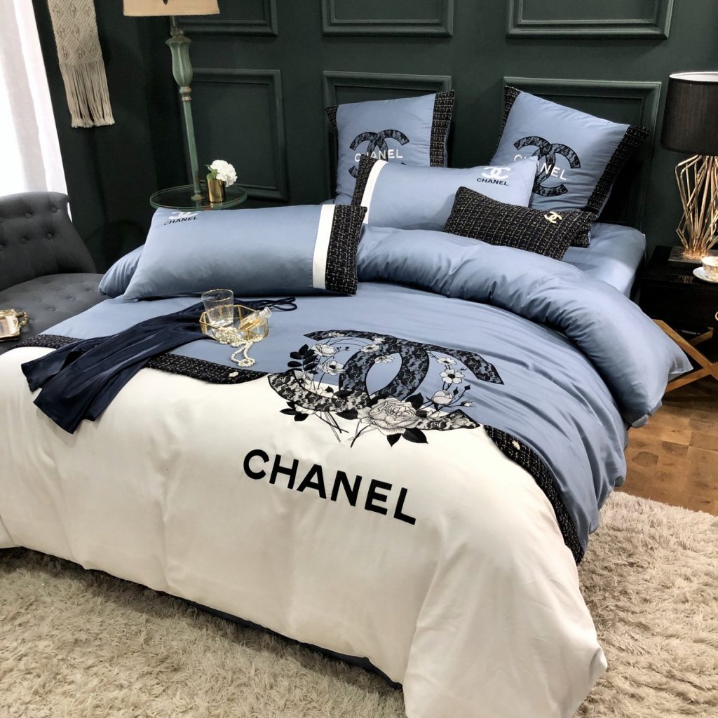 CHANEL　シャネル掛け布団カバー4点セット　布団カバー/ボックスシーツ/ピローケース　ダブルサイズ/キングサイズ洗える3色 - 画像 7