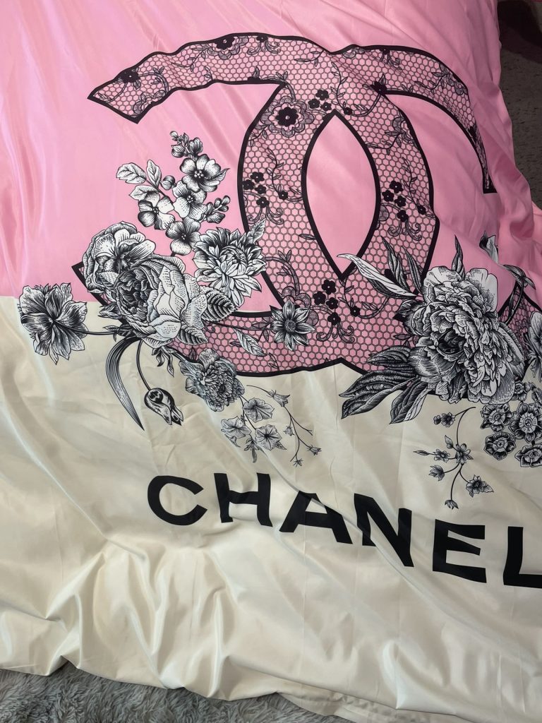 シャネル　掛け布団カバーセット　CHANEL布団カバー4点セット　妙趣の絵柄寝具ベッド用品夏3色　心地よい - 画像 6