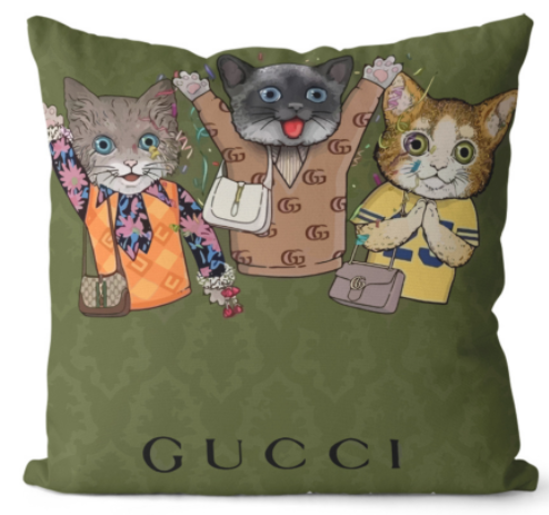 GUCCI　グッチ　クッションカバー　クッション　グッチクッション/抱き枕　人気オススメ　ファッションインテリア雑貨　リネン/ベルベット - 画像 5