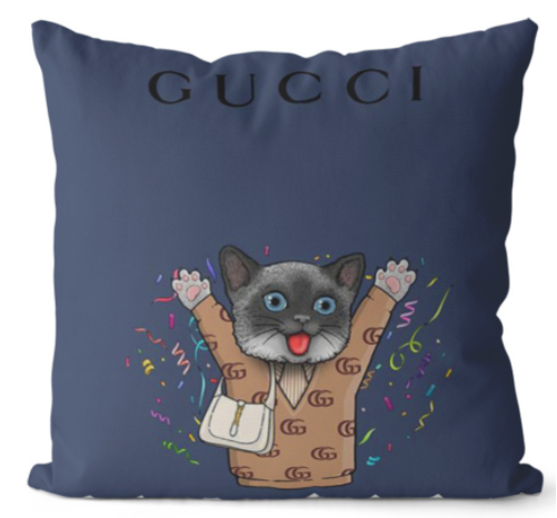 GUCCI　グッチ　クッションカバー　クッション　グッチクッション/抱き枕　人気オススメ　ファッションインテリア雑貨　リネン/ベルベット - 画像 8