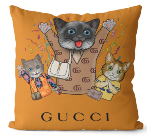 GUCCI　グッチ　クッションカバー　クッション　グッチクッション/抱き枕　人気オススメ　ファッションインテリア雑貨　リネン/ベルベット - 画像 7