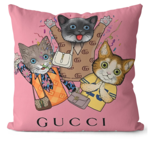 GUCCI　グッチ　クッションカバー　クッション　グッチクッション/抱き枕　人気オススメ　ファッションインテリア雑貨　リネン/ベルベット - 画像 6